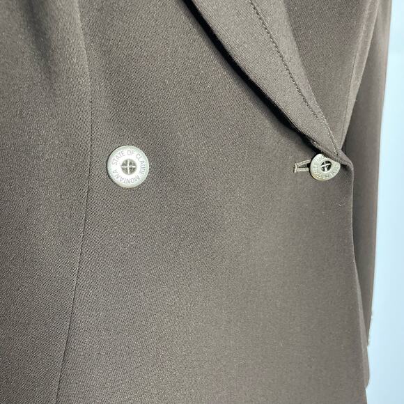 State of Claude Montana Vintage Jacket and Skirt Suit Set Brown Women's 6 - Picture 5 of 16